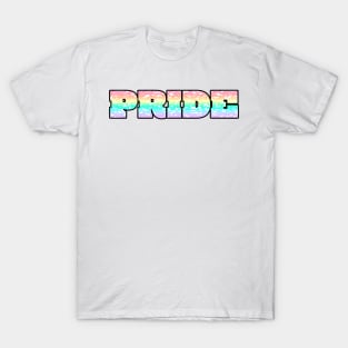 Pastel Pride Mosaic Graphic Design T-Shirt